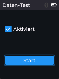 Auswahl Datentest