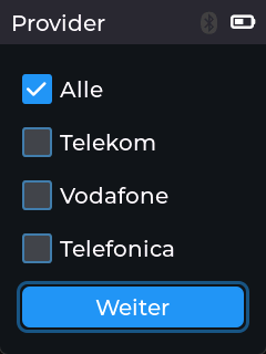 Providerauswahl